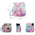 For Fujifilm Instax Mini 11 Instant Film Camera PU Leather Bag Case Cover Shell with Shoulder Strap Pink/Blue/Purple/Gray/White