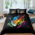 3D Guitar Printed Duvet Cover and Pillowcase 2/3 Pcs Bedding Set Single/Twin/Double/Full/ Queen/ King Size
