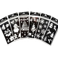 6Pcs/Set Glitter Tattoo Stencils Template Children Tattoo Bady Temporary Templates For Christmas Xmas Painting Snow Santa Claus