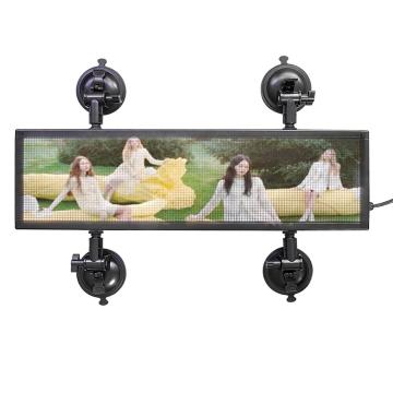 P4MM DC9-36VRGB full color video LED sign, used for car information advertising wireless smart LED display board