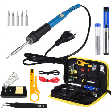 JCD Electric Soldering Iron Portable Digital Soldering Iron Electric Welder Tips Tin Solder for Soldering Welding Equipment