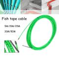 4mm Fiberglass Cable Push Pullers 5m/15m/25m/30m/50m Duct Rodder Fish Tape Wire Pom Fish Draw Tape Electrical Cable Puller