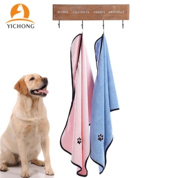 YICHONG Large Dog Cat Bath Towel Microfiber Pet Absorbent Towel Soft and Comfortable Pet Products Puppy Accessories Bath YC218