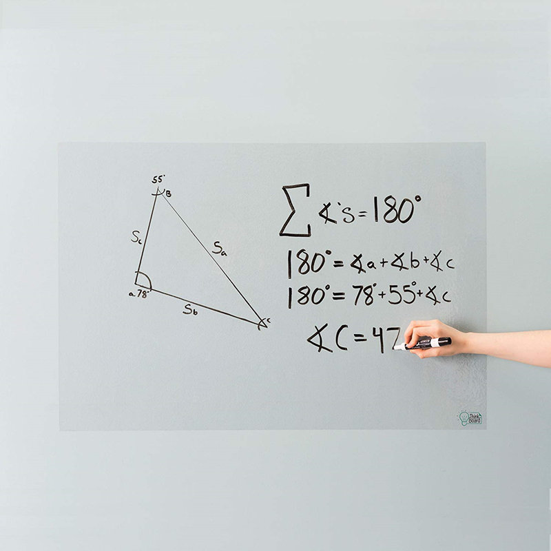 50cm x 300cm Transparent Writing Film For Office School Portable Self-Adhesive Whiteboard High Quality