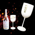 White Moet Plastic Glasses Celebration Party Drinkware Drink Wine Glass Cup Champagne Glass Electroplated Cups Cocktails Goblet