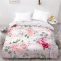 3D Duvet Cover Custom 200X200 220x240 Comforter/Quilt/Blanket case Twin Full Queen Bedding Pink Flower Drop Ship