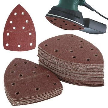 Mouse Sanding Discs Sheets Orbital Sander Triangle Detail Palm Pads Discs Sandpaper Abrasive Paper Tools For Polishing