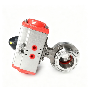 304 Stainless Steel Quick Clamp Pneumatic Butterfly Valve