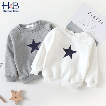 Humor Bear Boy'S Sweater Autumn New Baby Round Neck Coat Keep Warm Five-Pointed Star Boys Girls Baby Kids Children'S Clothing