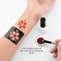 Henna Tattoo Stencils Glitter Tattoo Stencil Kit brush Glue Woman Girl Kids Drawing Template Small Cute Flower Butterfly Cartoon