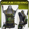 Dream Fishing Multifunctional Fishing Bag 17*6*22cm+Fishing Box 17.5*15.5*3.5cm Large Capacity Waterproof Waist Leg Fishing Bag
