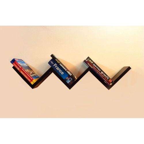 Supply W Shaped Zigzag Floating Shelves Wall Mounted with High Quality