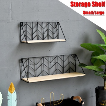 Wall Decoration Iron Frame Hanging Rack Wall Display Storage Box Basket Multifunction Mesh Wire Metal Wall Shelf Storage Holder