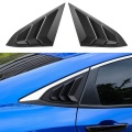 Window Louver Cover, Rear Louver Frame Vent, Car Window Decoration Rear Windshield Side Vent, for Honda Civic 2016-2020