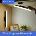 Creative Magnet LED Reading Lamp Stepless Dimmable Wall Lamp Built In USB Rechargeable Battery For Desk Studing Mirror Cabinet