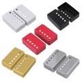 2pcs Chrome Metal Humbucker Pickup Cover 50/52mm For LP Style Electric Guitar Silver Black Gold Guitar Parts Accessories