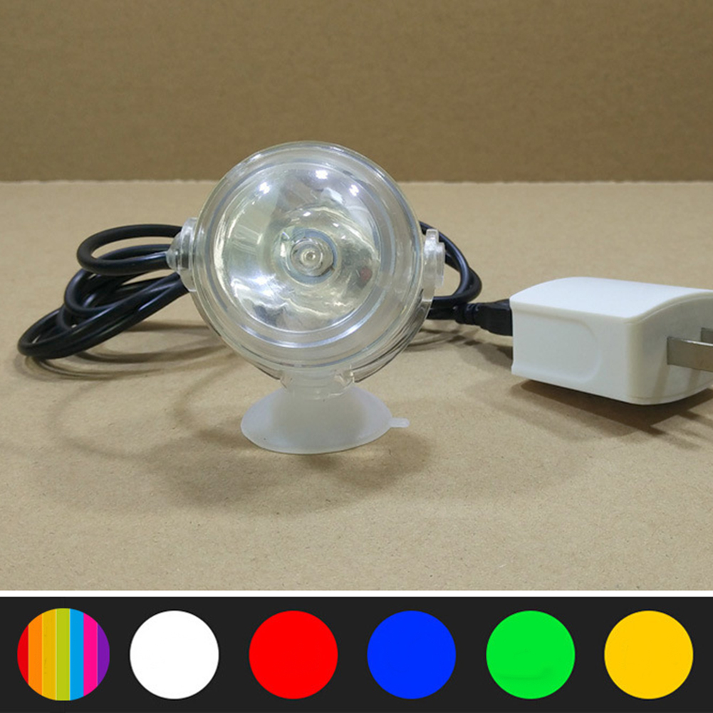 1PC Colorful Aquarium LED Lighting Waterproof Submersible LED Aquarium Light Underwater USB Charge Lamp Decoration