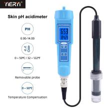 yieryi Skin ph acdimeter 0.00-14.00 ATC pH meter for skin fruit meat lab swimming pool