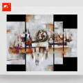 Geometric Blocks Abstract Oil Painting Set