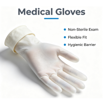 Medical examination gloves for protective isolation