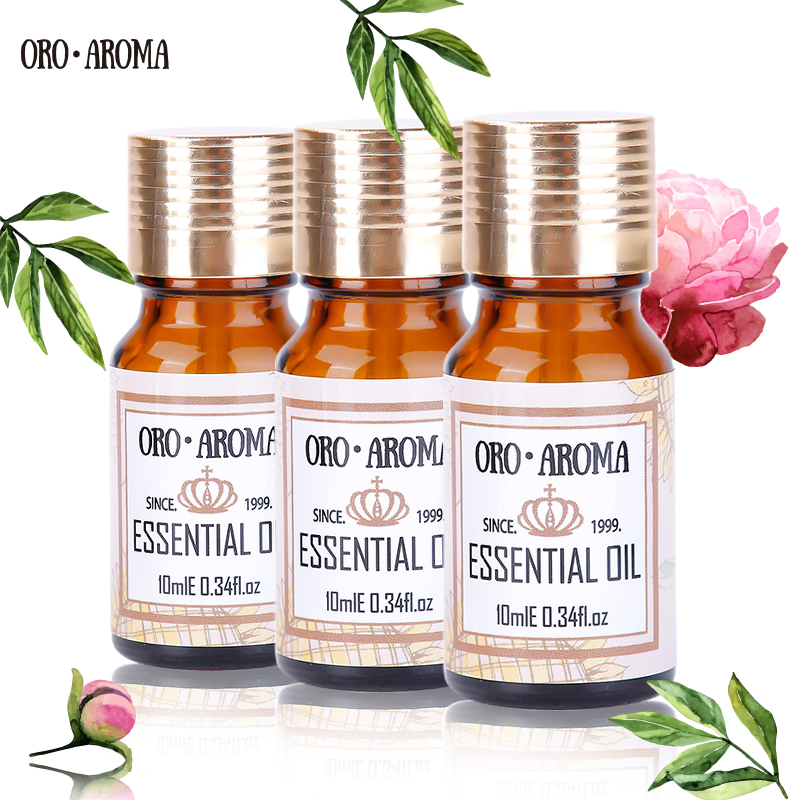 Famous brand oroaroma White Camphor Ginseng Helichrysum essential oils Pack For Aromatherapy Massage Spa Bath 10ml*3