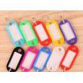 10Pcs Plastic Keychain Key Tags Id Label Name Tags With Split Ring For Baggage Key Chains Key Rings