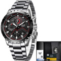LIGE New Fashion Quartz Watch Men Top Brand Luxury Sport Mens Watches Military Waterproof Chronograph Clock Relogio Masculino