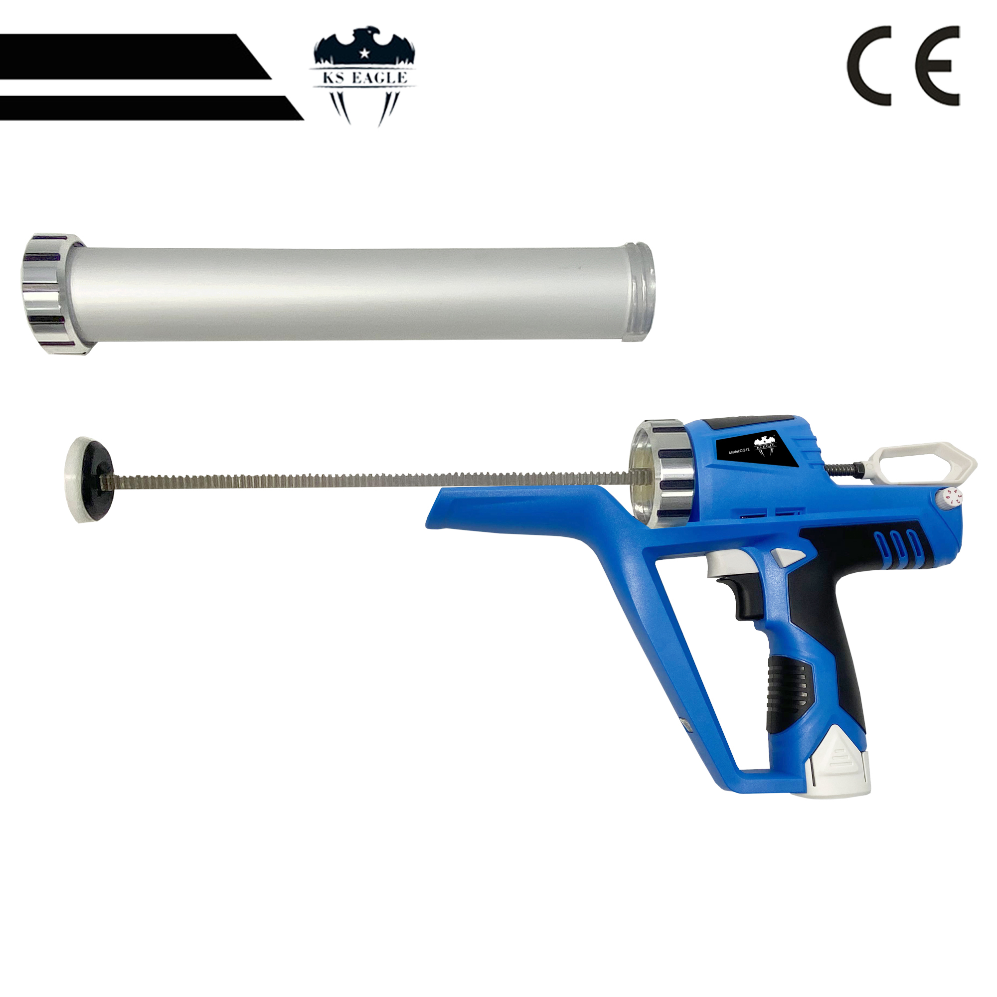Electric Caulking Gun Cordless Portable Glass Hard Rubber Sealant Gun Handheld Rechargeable With Battery