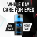 LAIKOU Men Day&Night Anti-wrinkle Eye Cream Remove Black Eye Circle Puffiness Wrinkles Eye Cream 20g