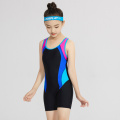 Little Girl Sport Swimsuit One-Piece Athletic Lesson Swimwear Backless Boyshort Swimming Suit Kids Train Competition Swimsuit