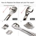 Foot Callus Shaver Heel Hard Skin Remover Hand Feet Pedicure Razor Tool Shavers Stainless Steel Handle 10 Blades Foot Care Tool