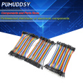 120PCS 40PIN 10CM Dupont line male to male + female and female to female bridge Dupont Wire Cable for Arduino DIY KIT