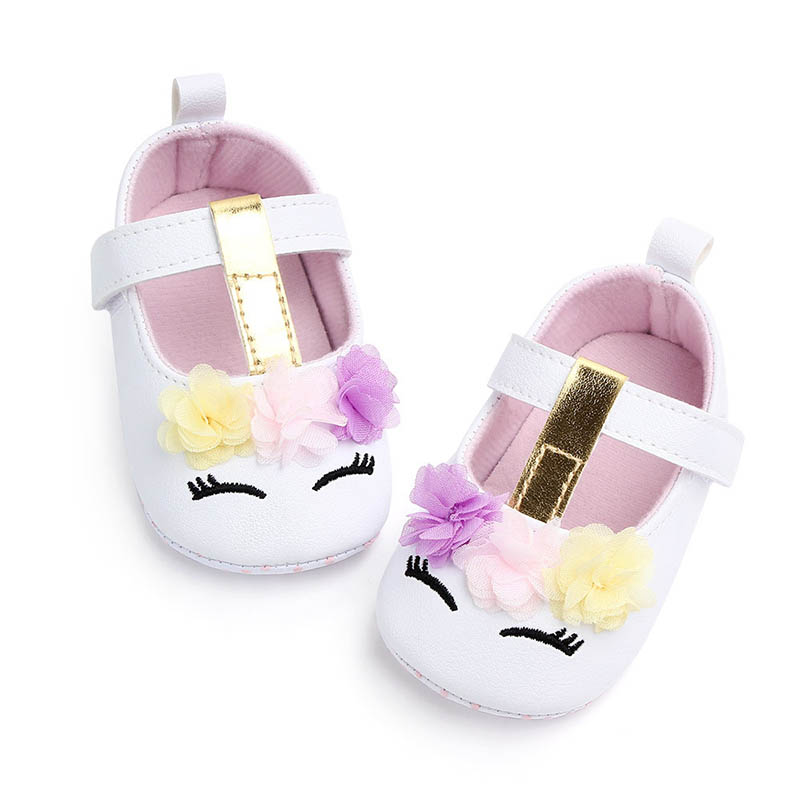 Cute Baby Shoes Animal Flower Newborn Toddler First Walkers Soft Sole Non Slip Spring Autumn Infant Baby Girl Shoes