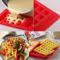 4 Grids Rectangle Silicone Waffle Molds Cake Mould Pancake and Waffle Maker DIY Hand-made Kitchen Bakeware Accessories AT57