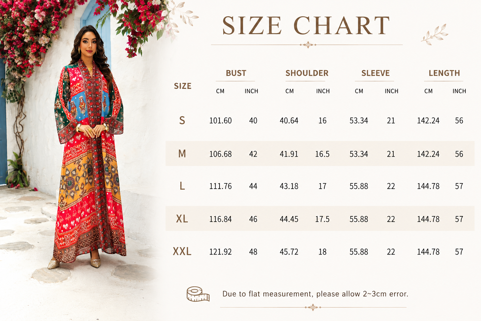 Ethnic Print Rhinestone Batwing Maxi Dress