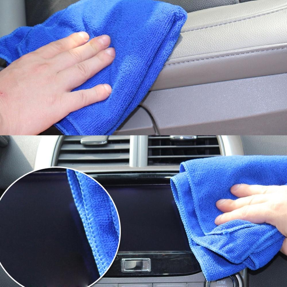 10PCS Microfiber Car Cleaning Towel Automobile Motorcycle Washing Glass Household Cleaning Small Towel