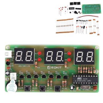 C51 Digital Electronic Clock Suite DIY Kits Six 6 Bits Electronic Parts and Components Electronic Production