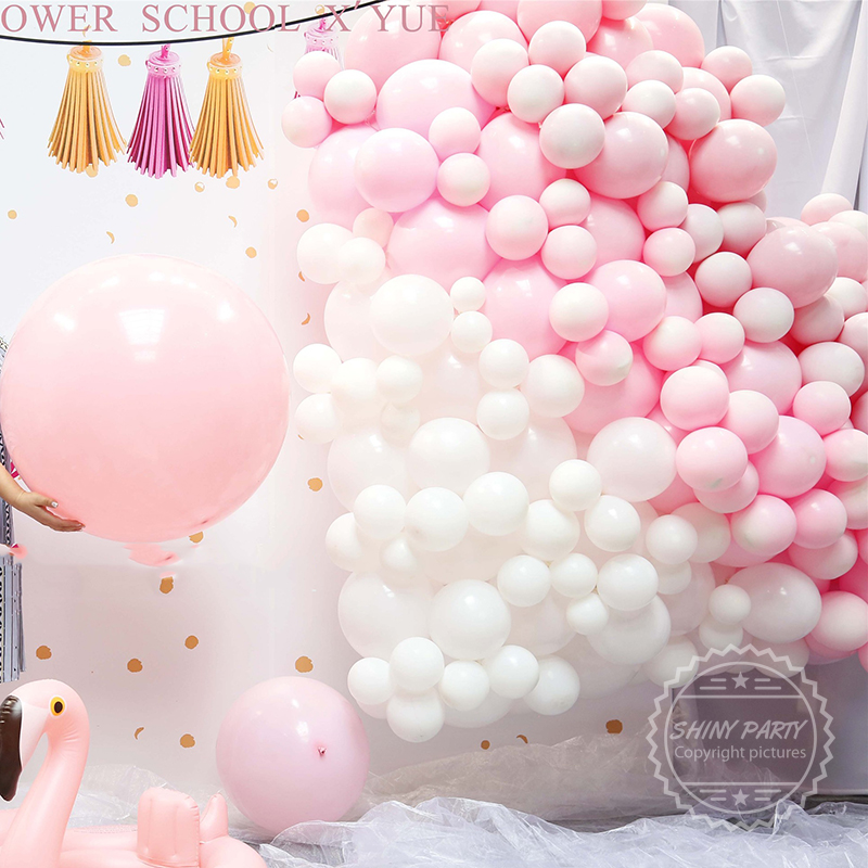 2-30pcs/lot white balloon colored matte latex balloons 5-36inch birthday party wedding arch decor scene layout helium balloon