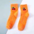 Winter Imitate Mink Velvet Socks Cute Fruit Socks Thicken Warm Women Socks Sleep Socks Girls Home Floor Bedroom Sox Harajuku