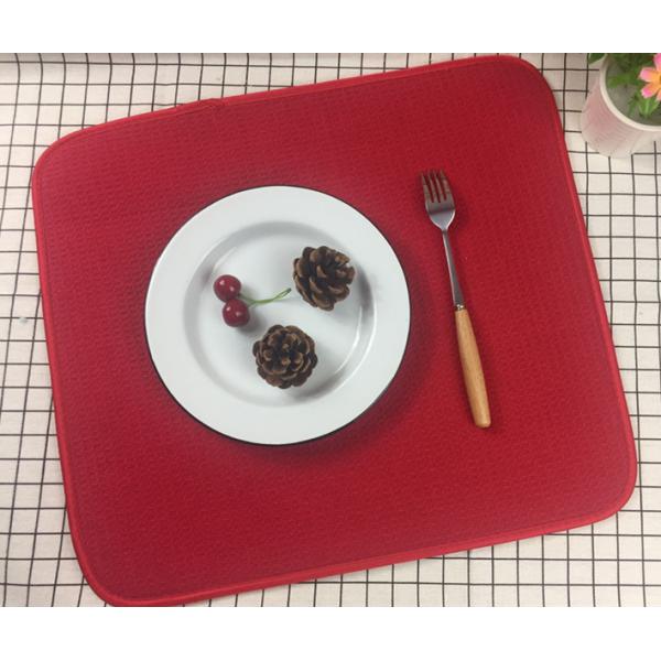 Microfiber Dish Drying Mats For Kitchen Drying Pads For Dishes Thick Absorbent Drainer Mat