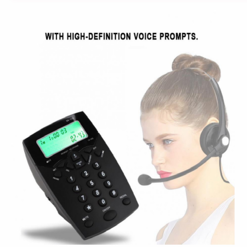 Caller ID telephone, agent telephone, headset telephone, headset telephone Call Center Customer Service Operator Call Box