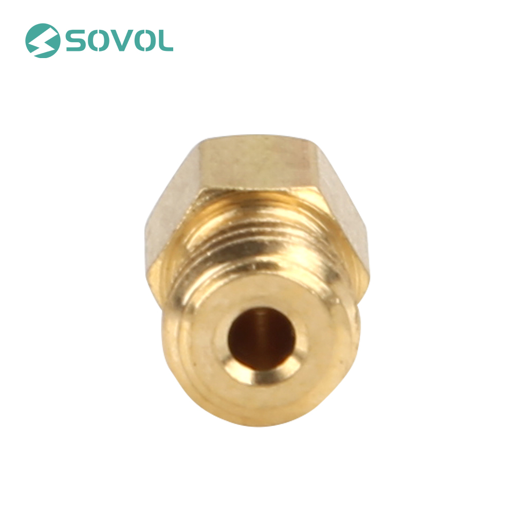 10Pcs/lot MK8 Copper Extruder Nozzle Print Head 0.2/0.3/0.4/0.5/0.6/0.8mm For 1.75mm Filament For SV01 Creality CR/Ender Series