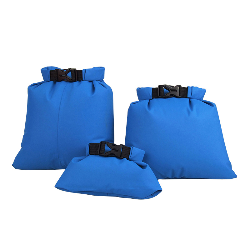5 Pcs/set 1.5/2.5/3.5/4.5/6L Coated silicone fabric pressure waterproof dry bag Storage Pouch Rafting Canoeing Boating dry bag