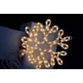 Free Shipping 120V UL Listed Milky White Incandescent Rope Light Motif 2D Snowflake Motif Light 12" snowflake window light
