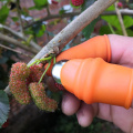 4YANG Silicone Thumb Knife Finger Protector Vegetable Harvesting Knife Plant Blade Scissors Cutting Rings Garden Gloves