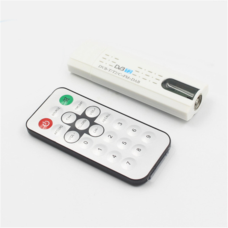 Digital Antenna USB 2.0 HDTV TV Remote Tuner Recorder&Receiver for DVB-T2/DVB-T/DVB-C/FM/DAB for Laptop