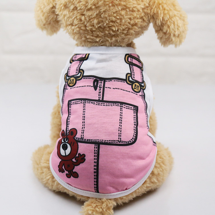 Cat T-shirt puppy dog soft dog clothes cute pet dog clothes summer shirt casual vest pet accessories