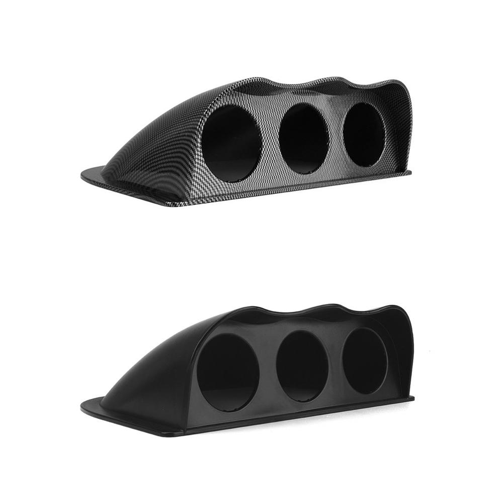 Carbon Fiber 2 inch 52mm Dash Board Triple Gauge Pod Color Gauge Holder Mount Holder Racing Car Cover Accessories