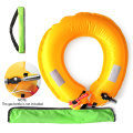 Manual Life Belt Automatic Inflatable Life Buoy Swimming Ring Waist Belt with Reflective Tapes For Kayaking Fishing Life Vest