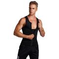 Men Neoprene Sauna Suit Hot Body Shaper Corset for Weight Loss with Zipper Waist Trainer Vest Tank Top Workout Shirt